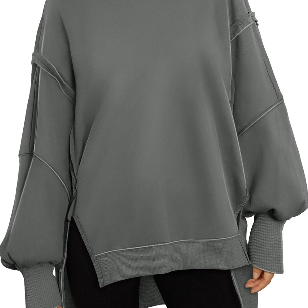 Gray Crew Neck Sweater